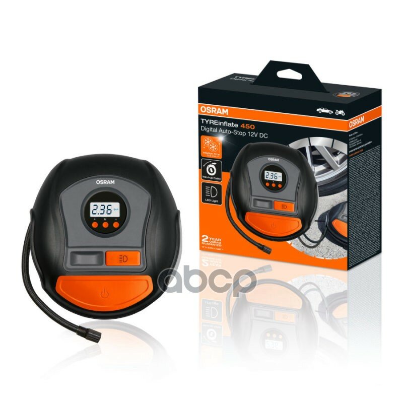 Автомобильный Компрессор Tyreinflate 450 12v 120w Osram арт. OTI450