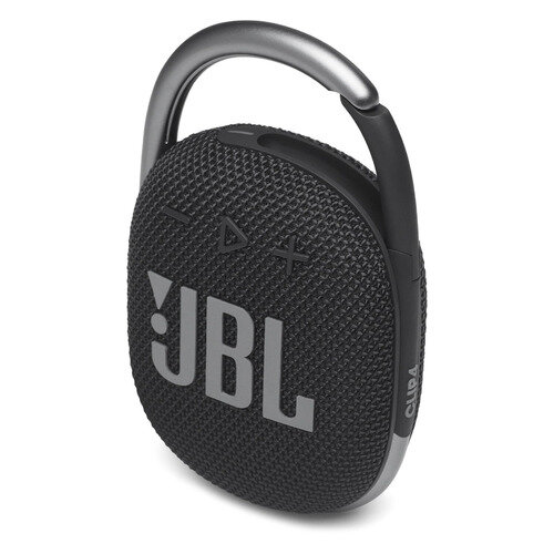 Портативная колонка JBL Clip 4, 5Вт, черный [jblclip4blk]