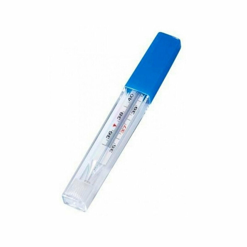 Термометр медицинский без ртути в пластиковом футляре Meridian 12шт/уп, 1175100