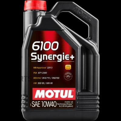 MOTUL 6100 Synergie 10W40 SN/CF полусинтетика 4л (1/4)