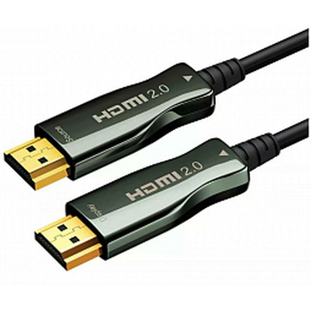 Кабель HDMI-HDMI v2.0 30м Wize (AOC-HM-HM-30M) оптический черный