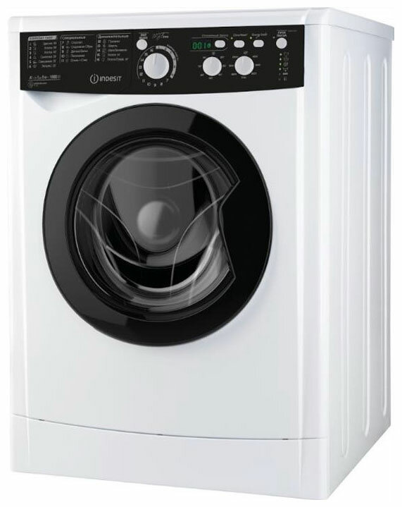 Стиральная машина Indesit EWSD 51031 BK CIS, белый/черный