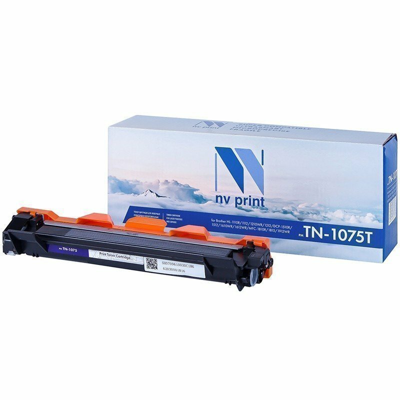 Картридж совм. NV Print TN-1075 черный для Brother HL1012/DCP1510/1512/MFC1815 (1000стр) NV-TN1075T