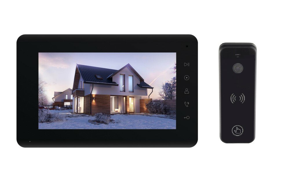Комплект видеодомофона для дома Tantos Mia HD (черный) и iPanel2 HD (черный)