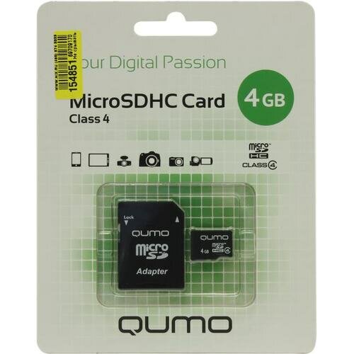 SD карта Qumo QM4GMICSDHC4