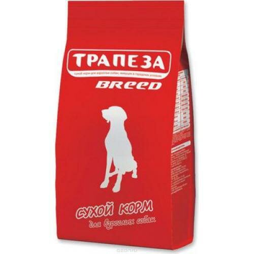 Сухой корм для собак средних и крупных пород Трапеза Breed "Мясное ассорти" 18 кг. - фотография № 1