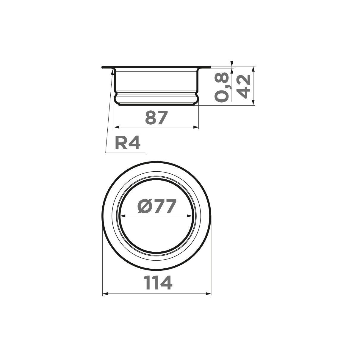 Сменная горловина для измельчителя Omoikiri Nagare slim NA-02-AB022 - фотография № 3