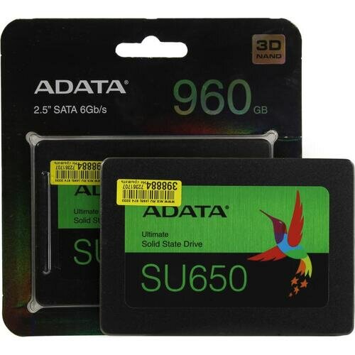 Твердотельный накопитель ADATA Ultimate SU650 960 ГБ SATA ASU650SS-960GT-R