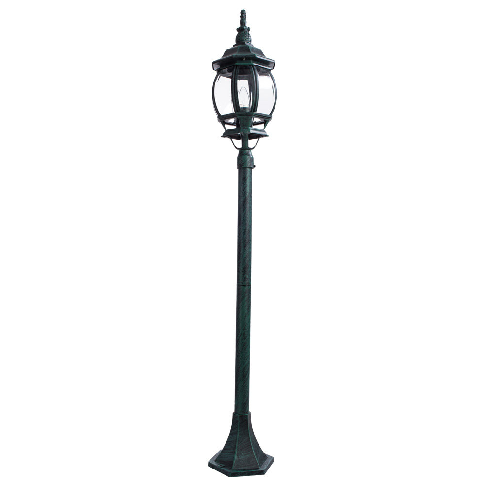 Столб фонарный уличный Arte Lamp ATLANTA A1046PA-1BG, Черный, E27