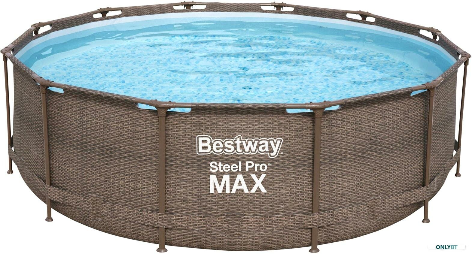 Бассейн каркасный Bestway "Steel Pro" размер 366 х 100 см фильтр-насос лестница 56709