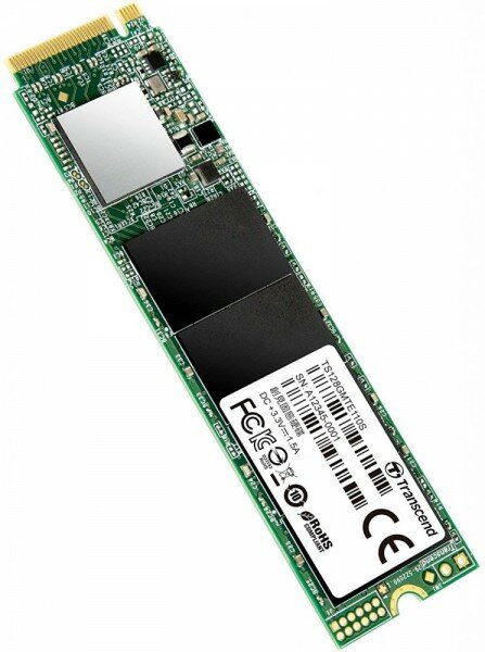 Твердотельный накопитель Transcend 128GB, M.2 2280,PCIe Gen3x4, 3D TLC, DRAM-less TS128GMTE110S