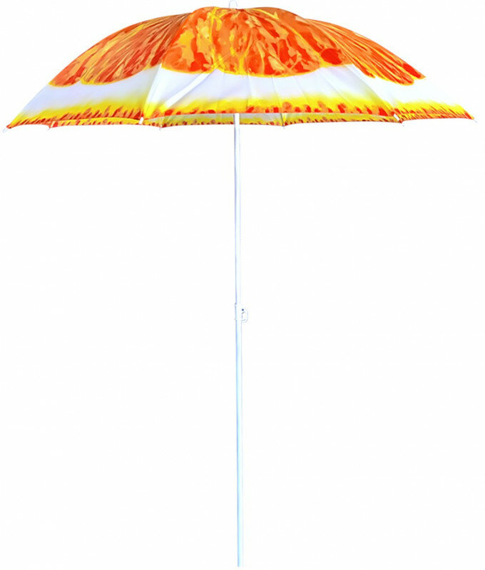 Зонт пляжный регулируемый Апельсин 180 см - фотография № 2