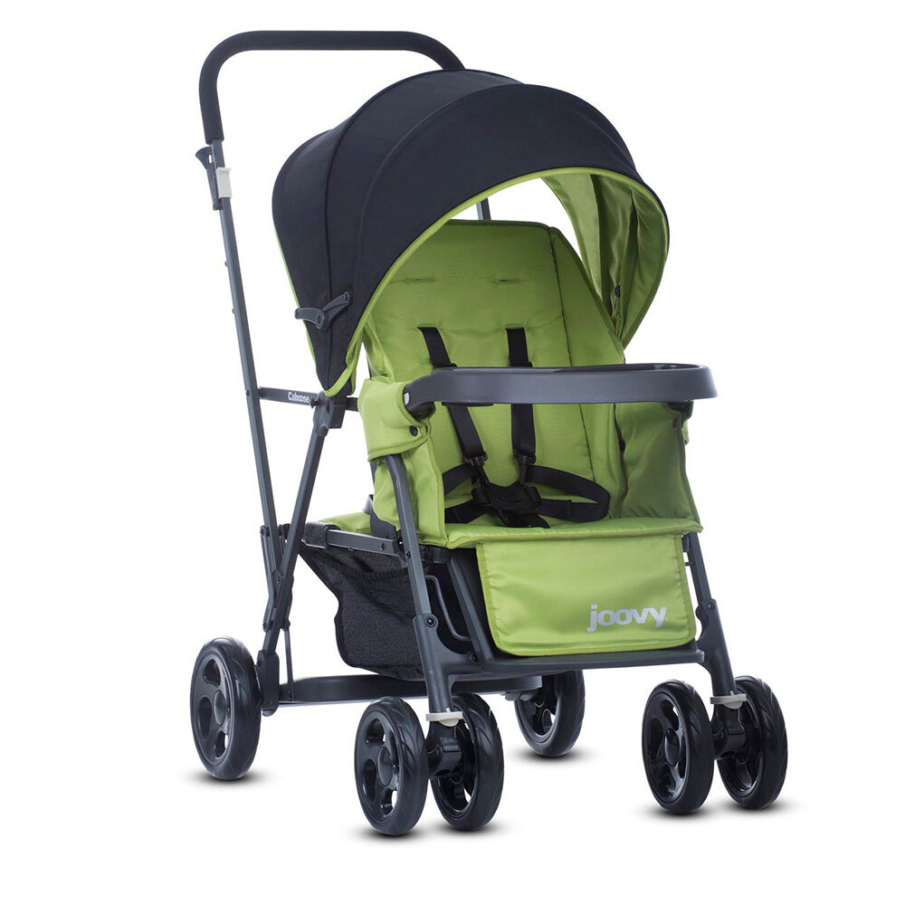 Коляска для двойни / погодок Joovy Caboose Graphite, Appletree