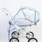 Универсальный дождевик для детской коляски, с окном - изображение