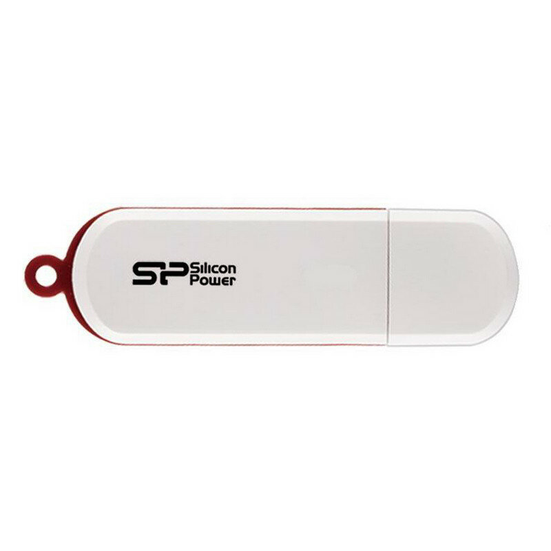 Флеш-память Silicon Power Luxmini 320 8 Gb USB 2.0 белая SP008GBUF2320V1W 173049