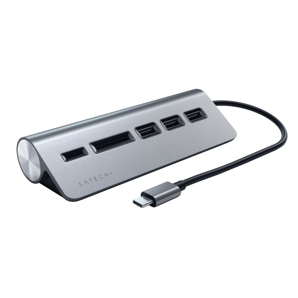 USB-концентратор Satechi Type-C Aluminum USB 3.0 Hub & Micro/SD Card Reader разъемов: 3