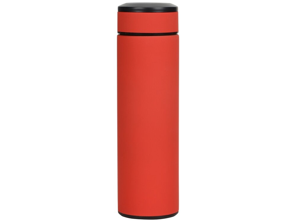 Термос Confident с покрытием soft-touch 420мл, красный - фотография № 3