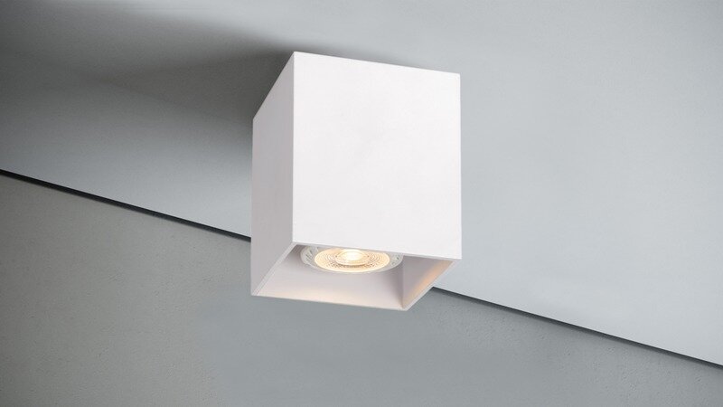 Quest Light Светильник накладной белый под лампу GU10 IP20 Tubo Square 01 white