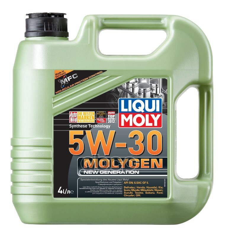 Liqui moly 5w-30 Sn/Сf Molygen New Generation 4л (Нс-Синт.Мотор.Масло)