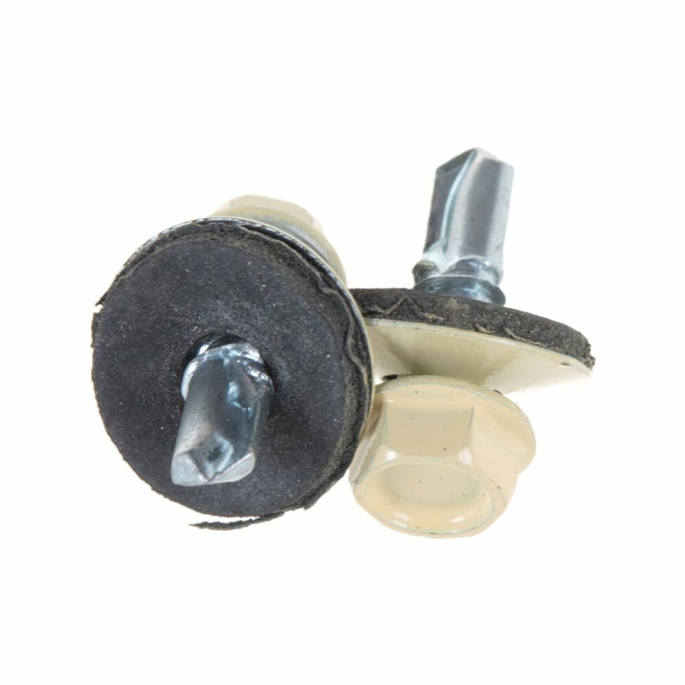 фото крепежная техника Саморез кровельный слоновая кость 5.5\19 RAL 1014 300 БК 300 шт 420406 БК