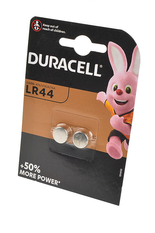 Duracell Батарейка Duracell LR44 BL2, 2шт