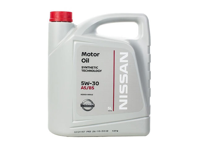 Масло NISSAN ENGINE OIL SAE 5W-30 5L (синтетика) KE90099943R