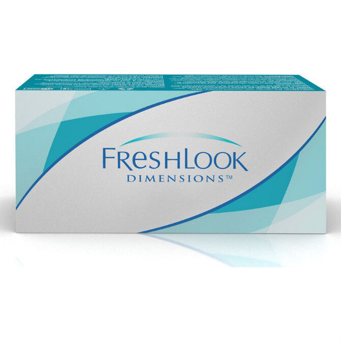 Контактные линзы цветные FreshLook Dimensions 6 шт / -6.00/8.6/14.5/Sea Green, уп.