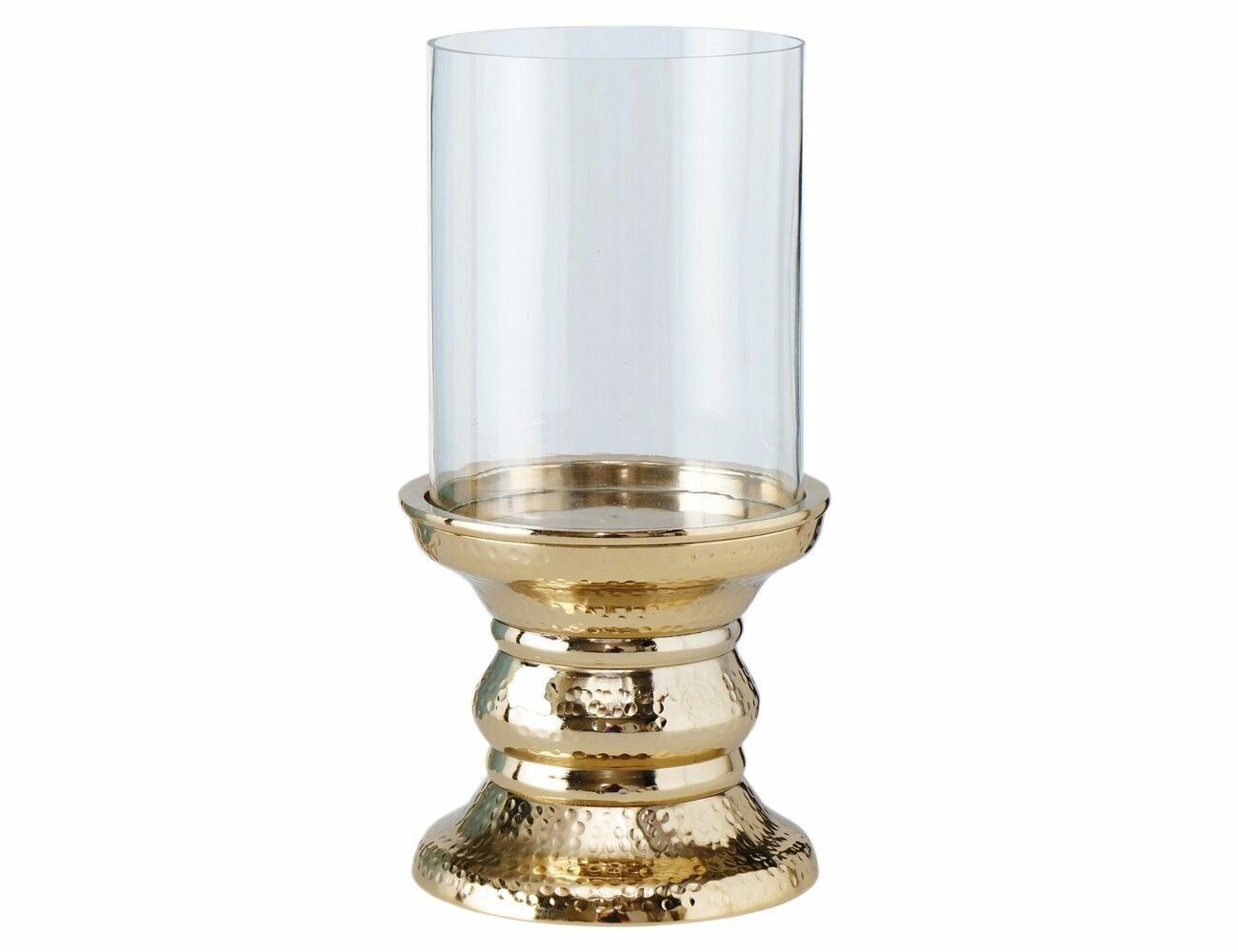 Подсвечник для одной свечи "Джэйроми", металлический со стеклянным стаканом, 29 см, Boltze - фотография № 2