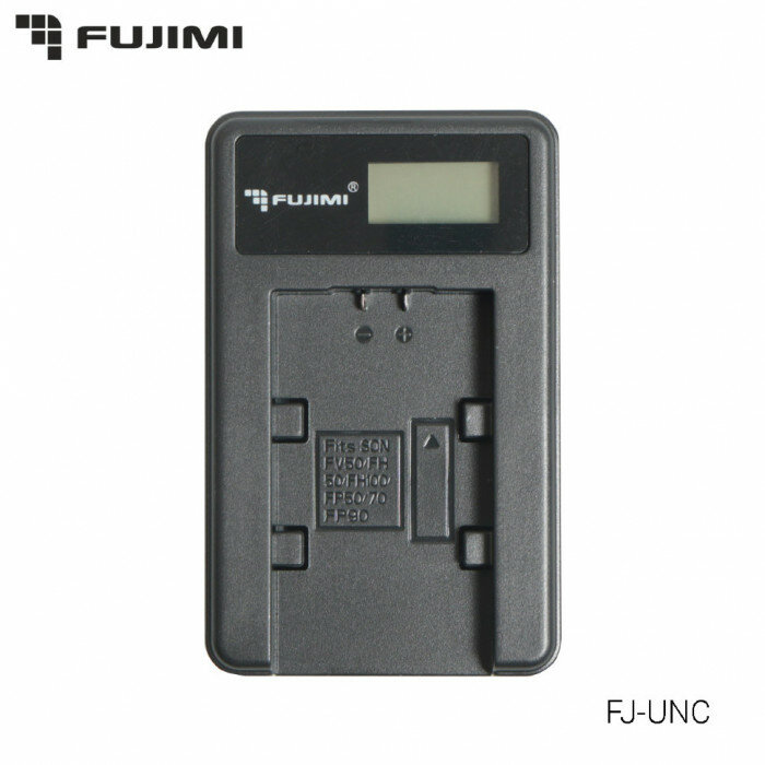 Зарядное устройство от USB и сети Fujimi FJ-UNC-EN-EL14 + Адаптер питания USB мощностью 5 Вт (USB, ЖК дисплей, система защиты)
