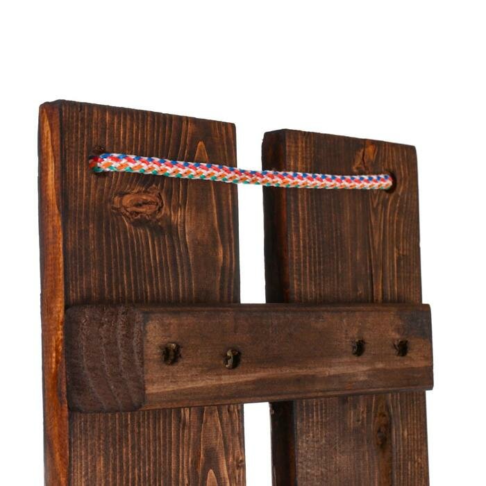 Добропаровъ Кресло подвесное, деревянное, брашированное, состаренное, 60х22см - фотография № 4