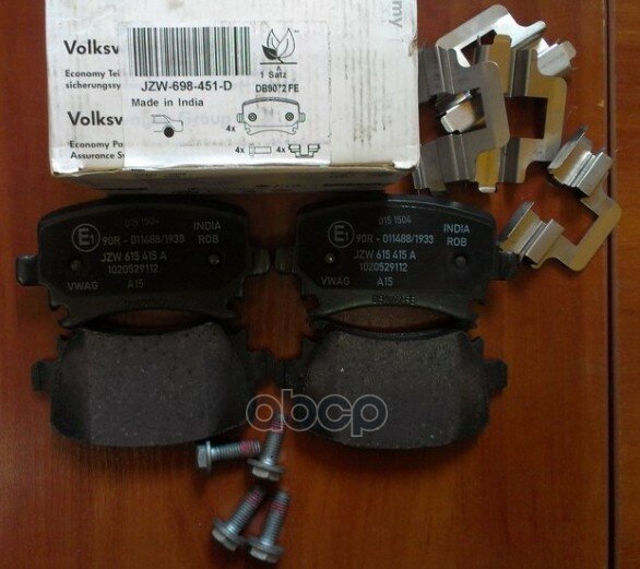 Vag^Jzw698451d Колодки Зад.Audi A3/Vw Golf,Passat,Touran,Caddy Wva23914 VAG арт. JZW698451D