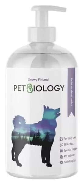фото PetBiology Жидкое мыло для лап для собак, Финляндия, 300 мл