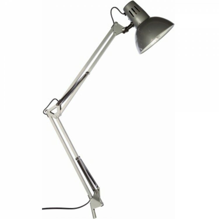 Настольная лампа (светильник) струбцина IN HOME СНС-13С 60Вт E27 серебристый 4690612012889