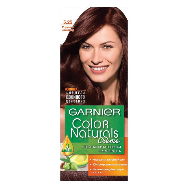 Garnier Color Naturals Краска для волос 5.25 Горячий шоколад, 110 мл 1 шт