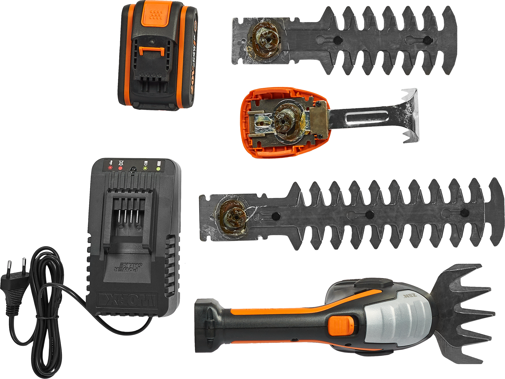 Ножницы аккумуляторные Worx WP808E 20 В АКБ и ЗУ в комплекте - фотография № 7