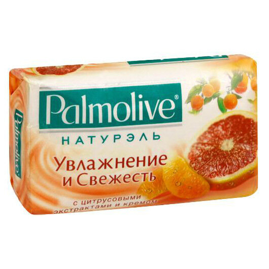 Palmolive Мыло Увлажнение и Свежесть с цитрусовыми экстрактами и кремом, 150 г 1 шт