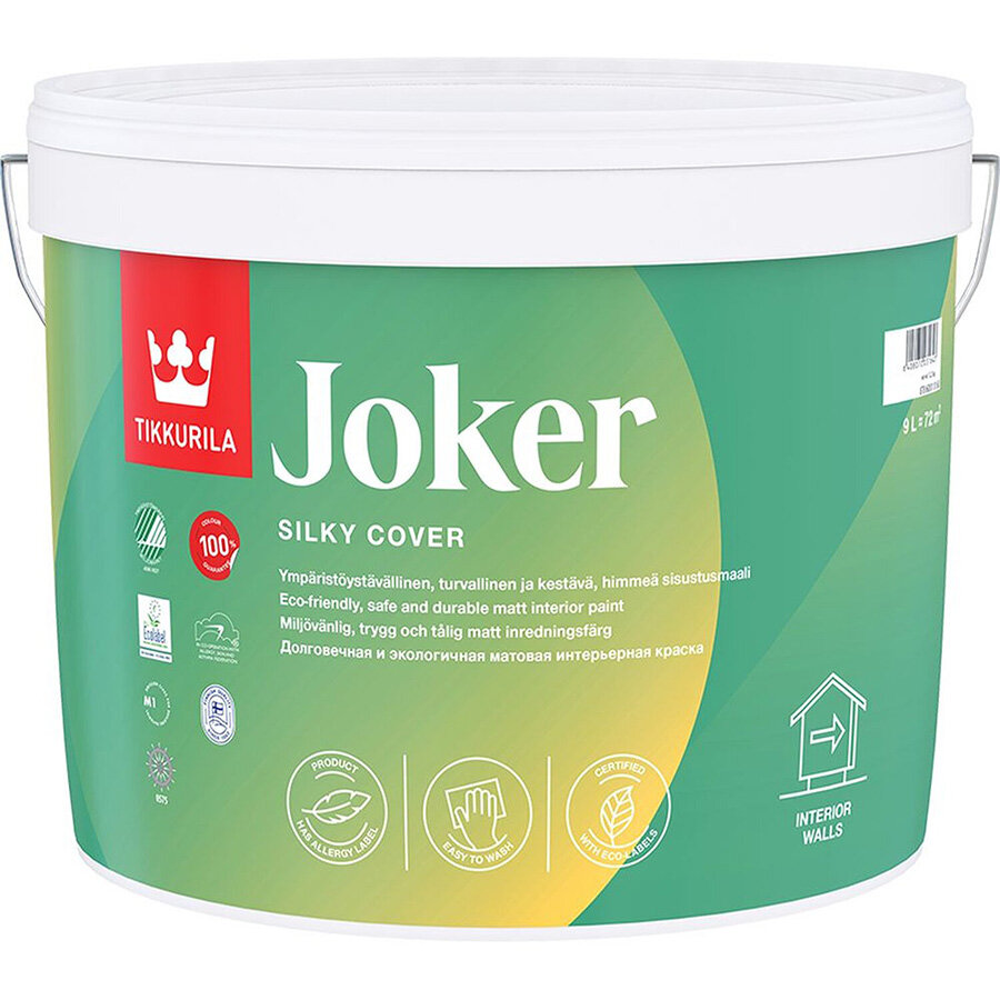 TIKKURILA Joker base A краска интерьерная матовая (9л)