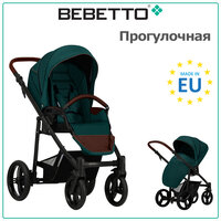 Прогулочная коляска Bebetto Nico, зеленый, цвет шасси: черный