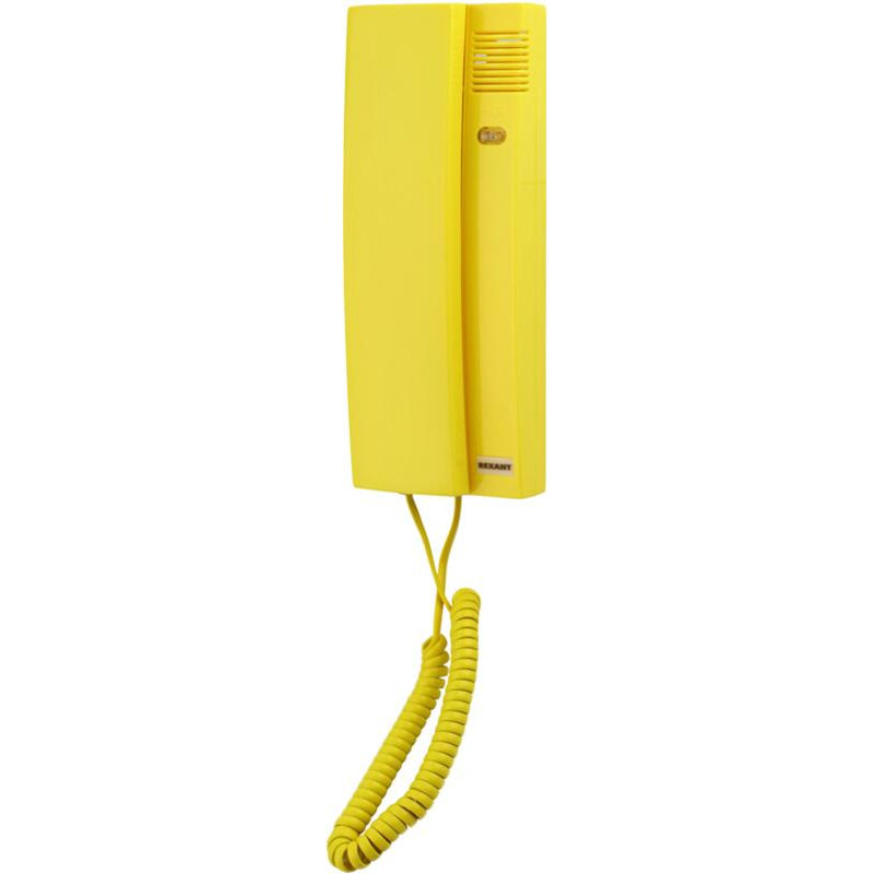 Аудиотрубка домофона,REXANT с индикатором и регулировкой звука RX-322,желт
