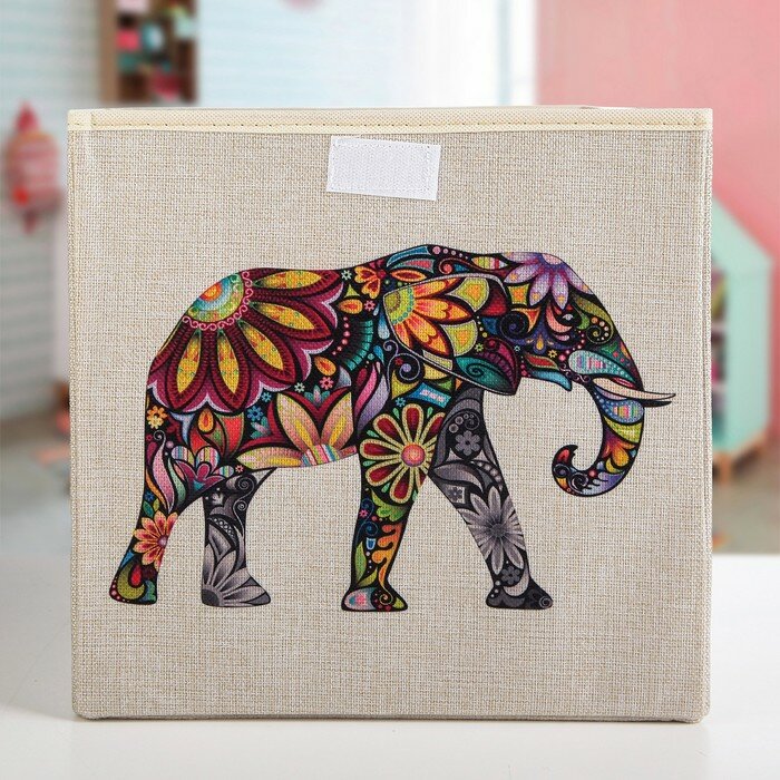 Короб стеллажный для хранения «Слон», 30×30×28,5 см - фотография № 3