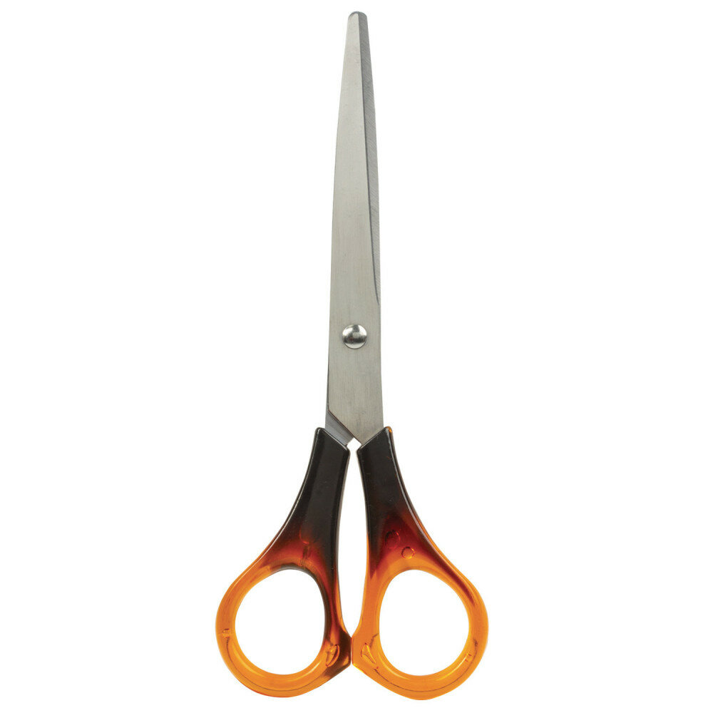 фото Ножницы STAFF "Basic" 200 мм ручки под янтарь ПВХ чехол с европодвесом 236938 1 шт