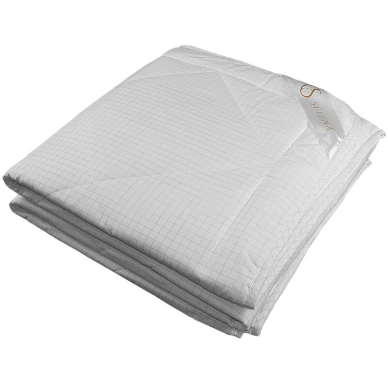 Одеяло 1,5сп стеганое, кант, лента (слайтекс/микрофибра с карбон. нитью) - фотография № 1