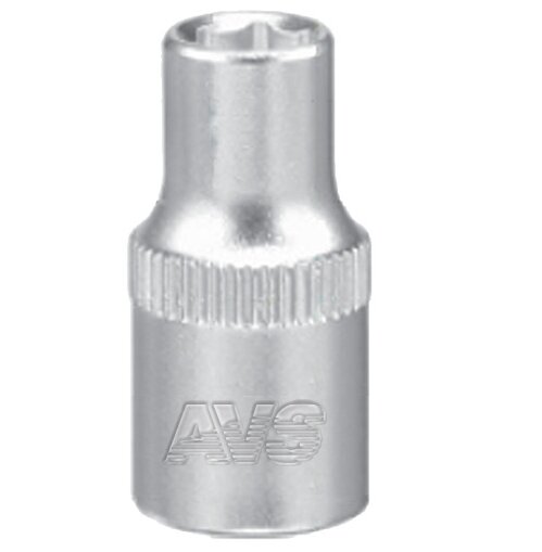 Головка торцевая 6-гранная 1/4 DR AVS H01411