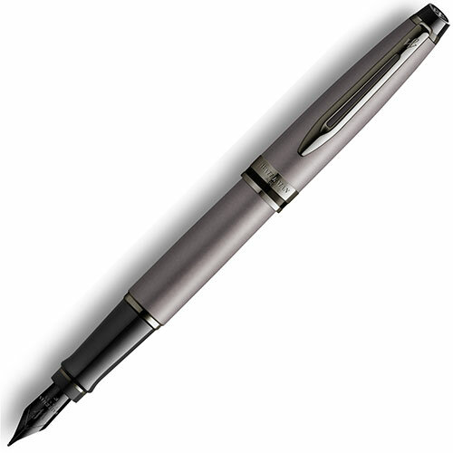 2119253 Перьевая ручка Waterman (Ватерман) Expert DeLuxe Metallic Silver RT F