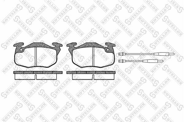 Колодки тормозные передние Peugeot 106 1.1-1.5D 91-96, Citroen Saxo 1.1-1.5D 96-02