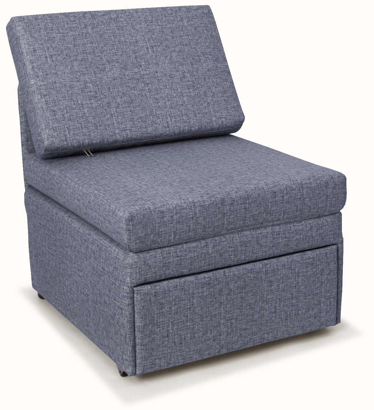 Кресло-кровать Миник 3в1: кресло, кровать, кушетка. 65х89х74 см, с ящиком, выкатной механизм трансформации, велюр Rich Grey - фотография № 2