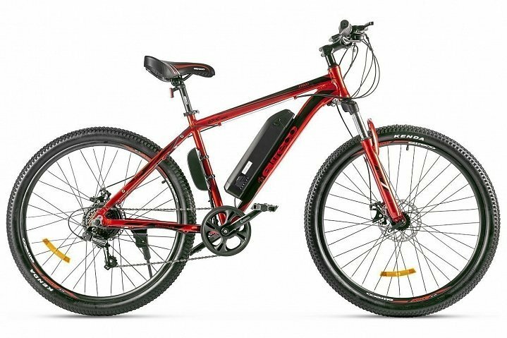 Электровелосипед Eltreco XT 600 D, год 2021, цвет Красный-Черный