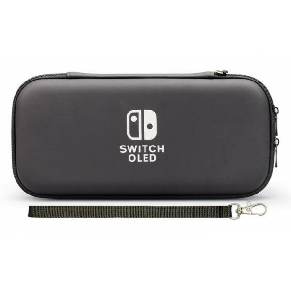 Чехол для Nintendo Switch / OLED черный (White Logo)