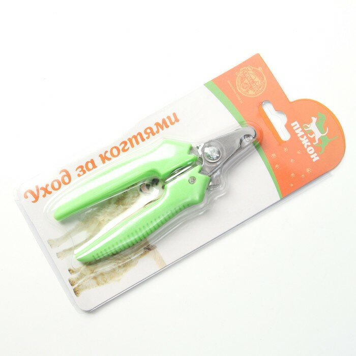 Когтерез боковой малый с прямыми ручками, отверстие 9 мм, зелёный - фотография № 5