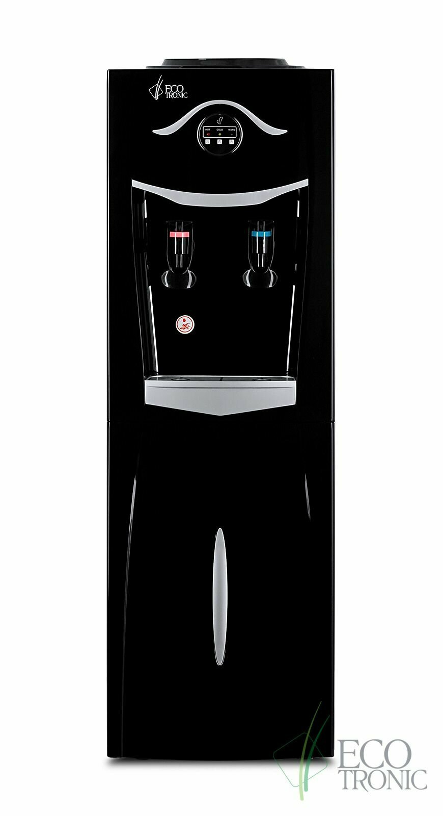 Кулер для воды Ecotronic K21-LF black-silver с холодильником - фотография № 1